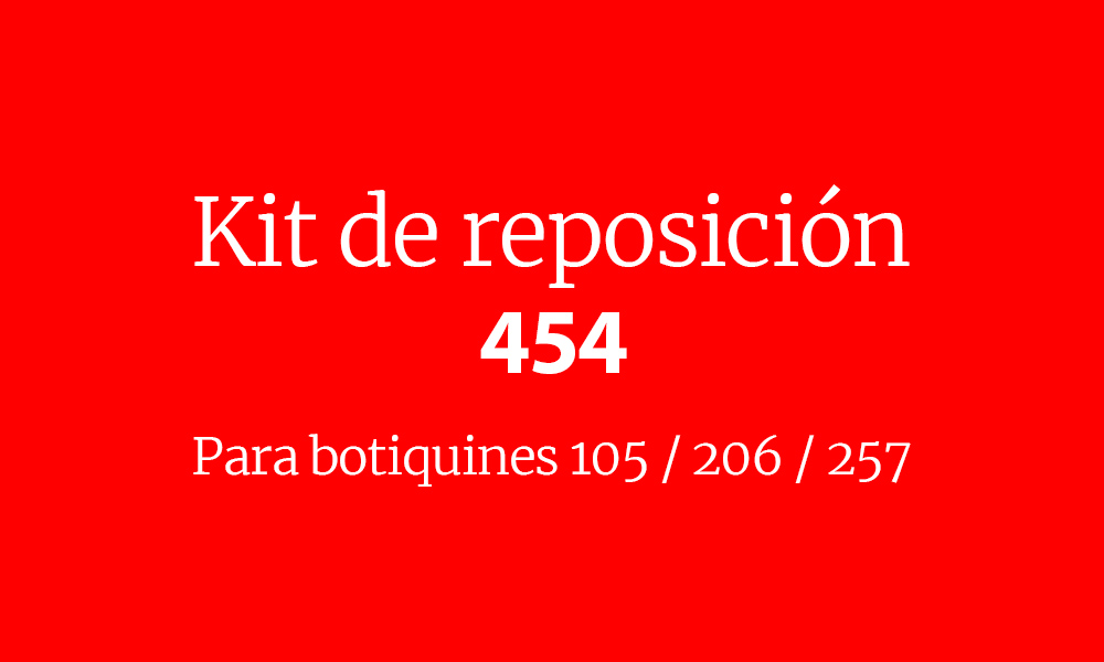 Practybotiquin.com Kit de reposición 454