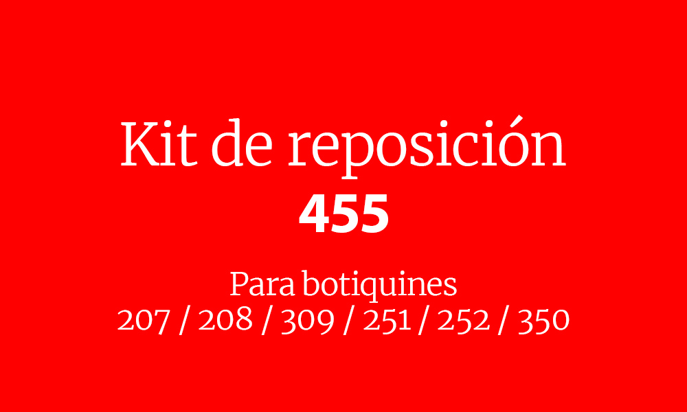 Practybotiquin.com Kit de reposición 455