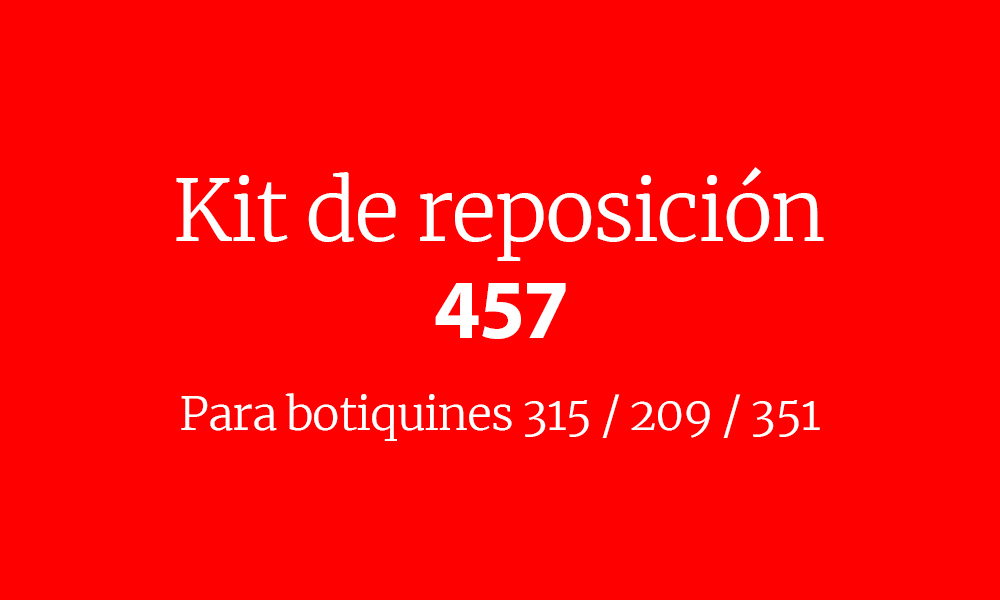 Practybotiquin.com Kit de reposición 457